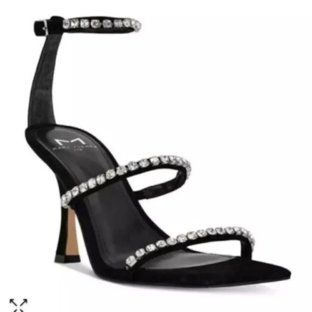 Marc Fisher Women's Dezzi Embellished Strappy High Heel Sandals Size 9 New
